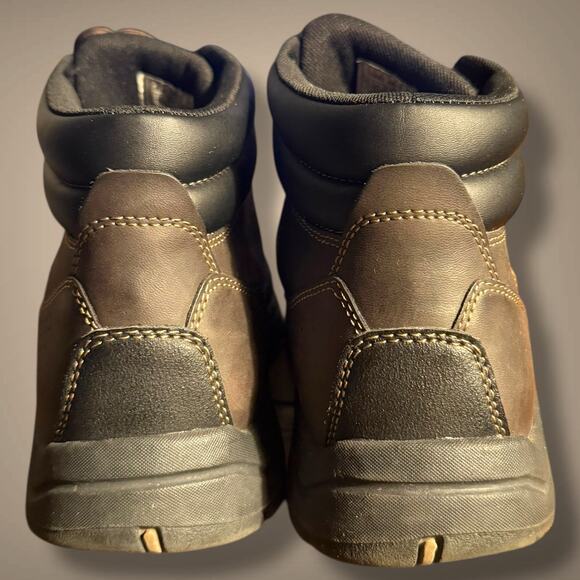 Men\'s Size 10 ROCKPORT XCS Brown Leather/Nylon Hiking Boots Excellent Condition main image 3